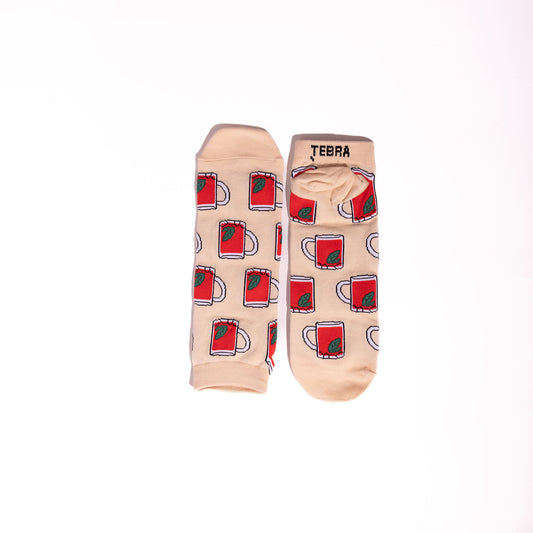 Red Tea brown Ankle Socks